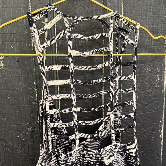 RVCA Black and White Strappy Dress - Picture 5 of 5